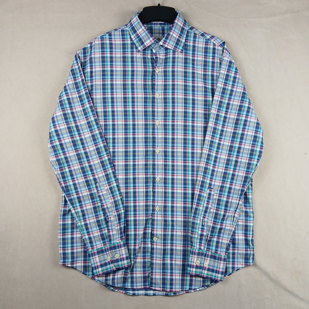 Peter Millar Crown Sport Large Mens Shirt Stretch Spandex Nylon 23x28